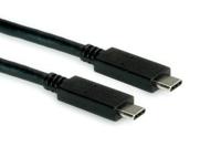 ROLINE USB 3.2 Gen 2 kabel, met PD (Power Delivery) 20V5A, Emark, C-C, M/M, zwart, 2 m - thumbnail