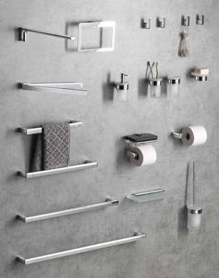 Zeephouder Sapho Pirenei Hangend 11x4.1 cm Satijnglas / Chroom