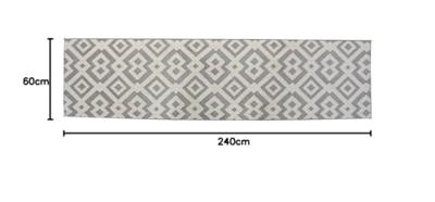 Tapijt DKD Home Decor Polyester Arabisch (60 x 240 x 1 cm)