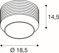 SLV Glazen plafondlampPantilo Rope 19 Ø 19cm - zwart met smoke - 1007592 - thumbnail