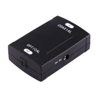 Coaxiale RCA Input voor optische Toslink uitgang Digital Audio Converter Adapter(zwart) - thumbnail