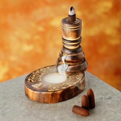 Bloementuin Mangohout Backflow Wierookhouder