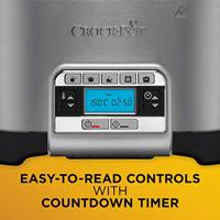 Crock-Pot CSC024 elektrische sudderpan 5,6 l Zwart, Roestvrijstaal - thumbnail