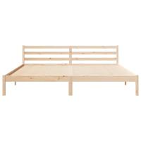 Bedframe Bruin 208.6 x 157.6 x 69.4 cm Massief grenenhout - thumbnail