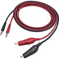 VOLTCRAFT MSL-100 Meetsnoer Stekker 4 mm 1.00 m Zwart, Rood 1 stuk(s) - thumbnail