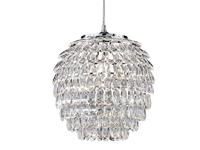 Trio Moderne HanglampPetty met kristal 35cm - R30451906 - thumbnail