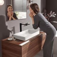 Hansgrohe Wastafelmengkraan Vivenis Eengreeps 250 Met Trekwaste Mat Zwart - thumbnail