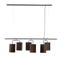 Light & Living Hanglamp 'Edisa' 6-Lamps, kleur Donkerbruin - thumbnail