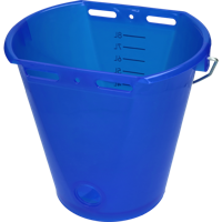 Kalveremmer blauw transparant 2-zijdig plat - thumbnail