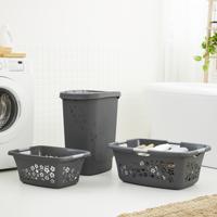 Rotho flowers wasmand 25l antraciet - thumbnail