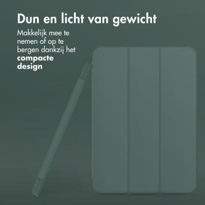Accezz Smart Silicone Bookcase voor Apple iPad Pro 11 (2024) M4 Tablethoesje Groen
