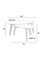 Set van 2 - Salontafel Drop - thumbnail