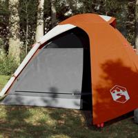 Koepeltent 3-persoons waterdicht oranje - thumbnail