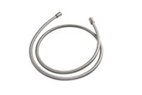 Hotbath Archie Doucheslang Geribbeld Met Transparante Kunststof Mantel 150 cm RVS 316 AR015IX - thumbnail