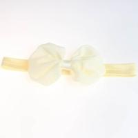 2 PC'S baby hoofdband lint chiffon Bow kinderen haar band hoofddeksels (beige) - thumbnail