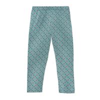 Legging van bio-katoen met stippen, waterblauw 86/92 - thumbnail