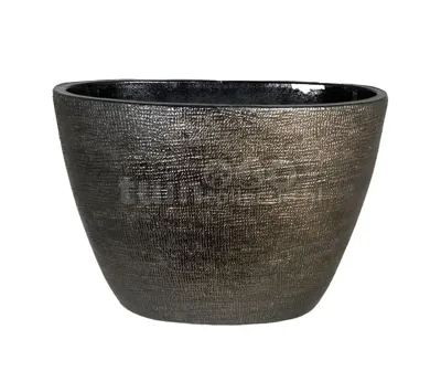 Bloempot Tokio Ovaal 33cm Bruin