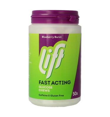 Lift Fast Acting Glucose Kauwtabletten - Bosbes