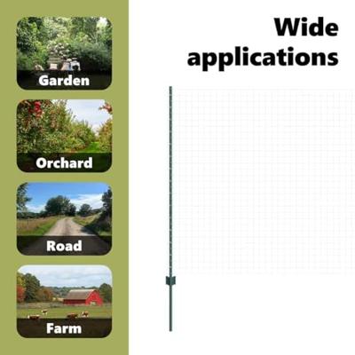 VidaXL Afrasteringspaal 22 pcs groen 200 cm staal
