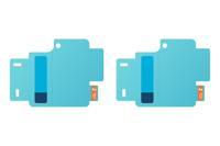 EF-UF731CTEGWW Samsung Front Protection Film Galaxy Z Flip5 Clear - thumbnail