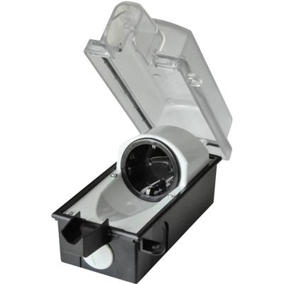 interBär 9015-001.01 Stopcontact (opbouw) Afsluitbaar IP44 Zwart, Transparant interBär 9015-001.01 Stopcontact (opbouw) Afsluitbaar IP44 Zwart, Transparant
