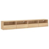 Tv-wandmeubels 2 st 100x30x30 cm hout sonoma eikenkleurig - thumbnail