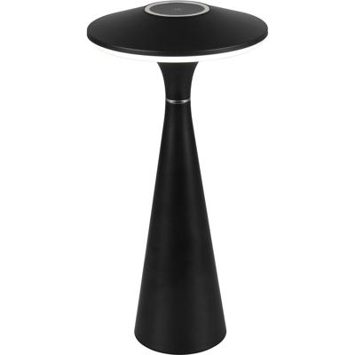 LED Tafellamp 2W - Mat Zwart - Aanpasbare Kleur - USB-C Oplaadbaar