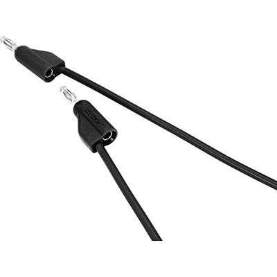VOLTCRAFT MSB-100-1-SW Meetsnoer Banaanstekker 4 mm Banaanstekker 4 mm 1 m Zwart 1 stuk(s)