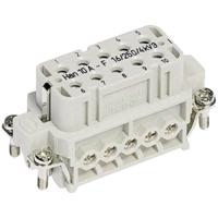 HARTING 09200102812 Businzetstuk Han® A 10 + PE Schroeven 1 stuk(s) Piece - thumbnail