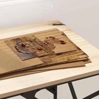 Decorpanelen 50 pcs Gerookt eiken 30 x 42 x 0.3 cm Bewerkt hout - thumbnail