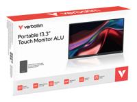 Verbatim Touchscreen monitor Energielabel: A (A - G) 33.8 cm (13.3 inch) 16:10 6 ms - thumbnail