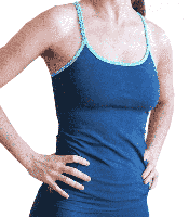 Yoga Top 'DVE' met BH Ondersteuning Navy M - thumbnail