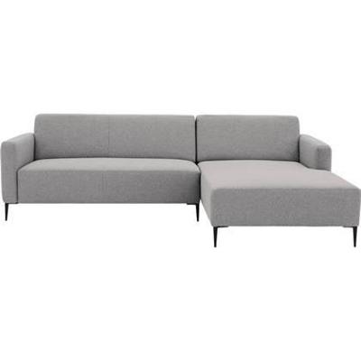 Goossens Bank Key West lichtgrijs, stof, 2,5-zits, modern design