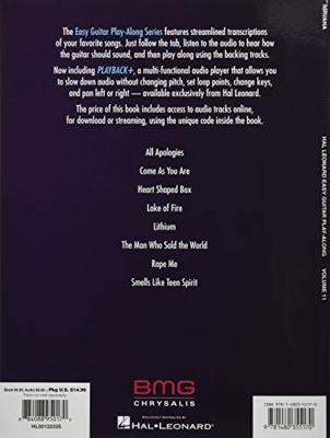Hal Leonard - Nirvana Easy Guitar Play-Along Hal Leonard - Nirvana Easy Guitar Play-Along