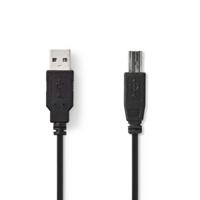 USB 2.0-Kabel | A Male - B Male | 5,0 m | Zwart - thumbnail