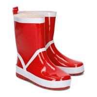 Playshoes regenlaarzen uni Rood Witte Streep-34-35 - thumbnail