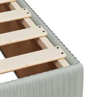 Bedframe zonder matras 100x200 cm fluweel lichtgrijs - thumbnail