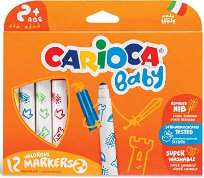 Viltstiften carioca baby set 12 kleuren | 12 stuks