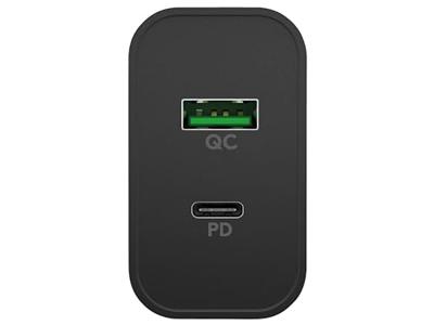 Goobay USB + USB-C snellader 45W zwart - 9550193