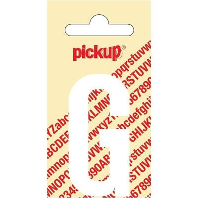 Plakletter Nobel Sticker witte letter G Pickup - Pickup