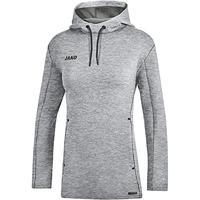 JAKO 6729D Sweater Met Kap Premium Basics Dames - Lichtgrijs Gemeleerd - 36 - thumbnail