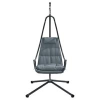VidaXL Hangende ei-stoel antraciet 94 x 107 x 196,5 cm staal - thumbnail