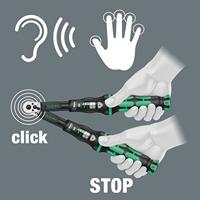 Wera Click-Torque A 6 draaimomentsleutel met omschakelratel, 1/4 duim zeskant, 2.5 - 25 Nm - 1 stuk(s) - 05075605001 - thumbnail