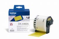 Brother DK-44605 Rol met etiketten 62 mm x 30.48 m Papier Geel 1 stuk(s) Weer verwijderbaar DK44605 Universele etiketten - thumbnail