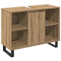 3-delige Badkamer Meubelset Artisan Eiken Bewerkt Hout - thumbnail