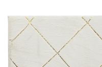 Tapijt DKD Home Decor Wit Ruiten Modern (60 x 240 x 2,2 cm) - thumbnail