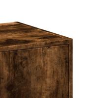Apothekerskast 30x41x118 cm bewerkt hout gerookt eikenkleurig - thumbnail
