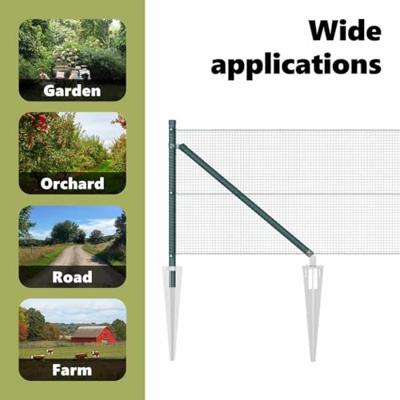 VidaXL Afrasteringspaal groen 10 x 0,4 m (12 x 12 mm gaas)