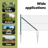 VidaXL Afrasteringspaal groen 10 x 0,6 m (12 x 12 mm gaas) - thumbnail