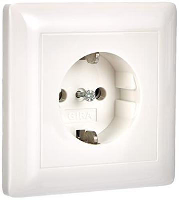 GIRA 044003 Wandcontactdoos met randaarde Inzetstuk System 55, Standaard 55, E2, Event, Event Clear, Event Opaque, Esprit, ClassiX Zuiver wit glanzend 1 stuk(s)